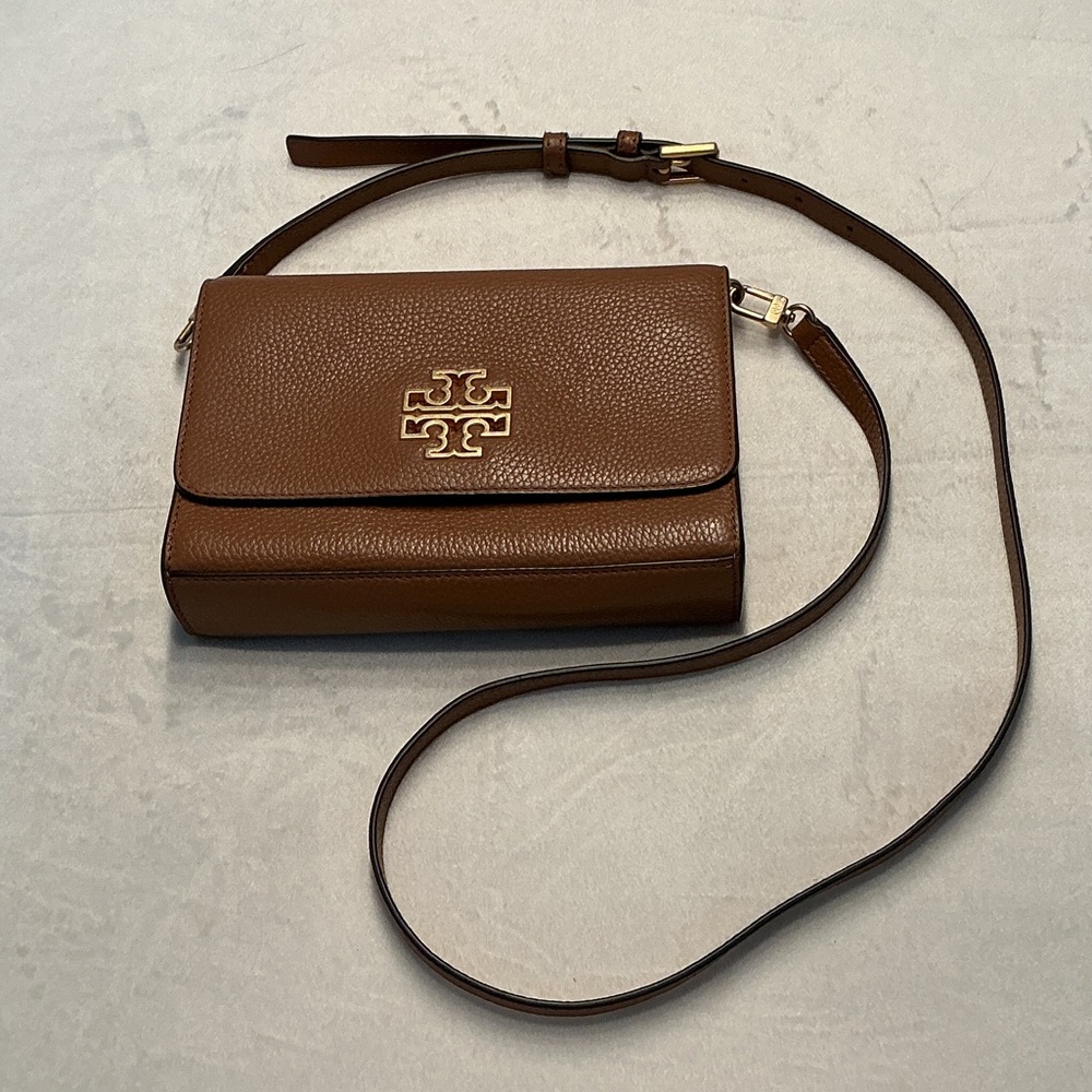Tory Burch Tan Leather Crossbody Bag